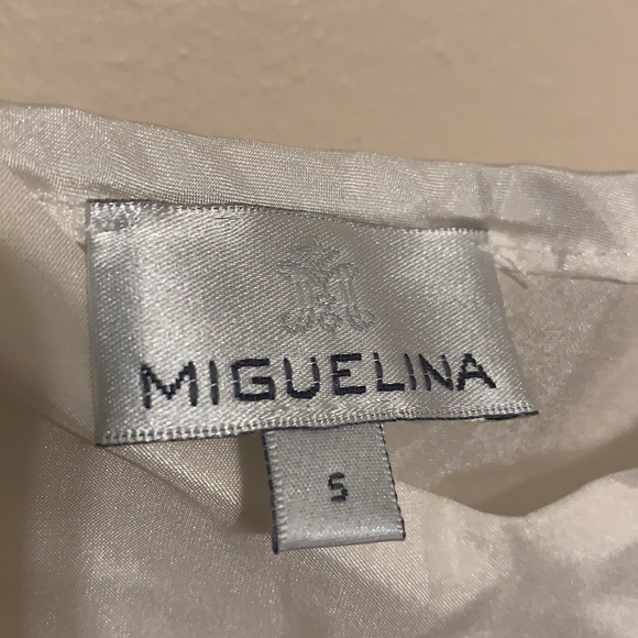 MIGUELINA WHITE SILK SLIP NEW - Picture 4 of 7